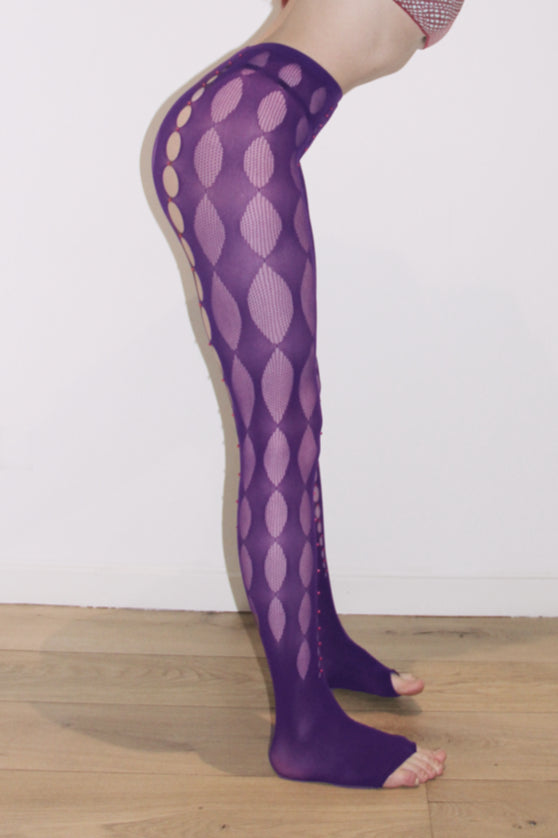 RUI Beaded Pantyhose RAW22JW02 Violet